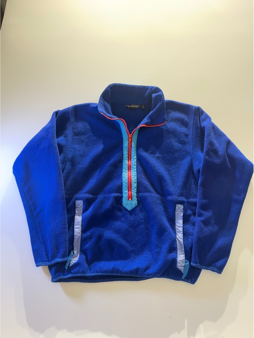 Vintage Patagonia USA Blue Half Zip Fleece Pullover Medium